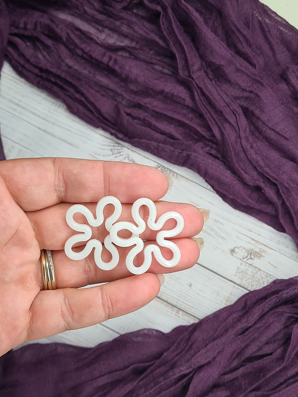 Miniature : Pampilles marguerite fines blanches