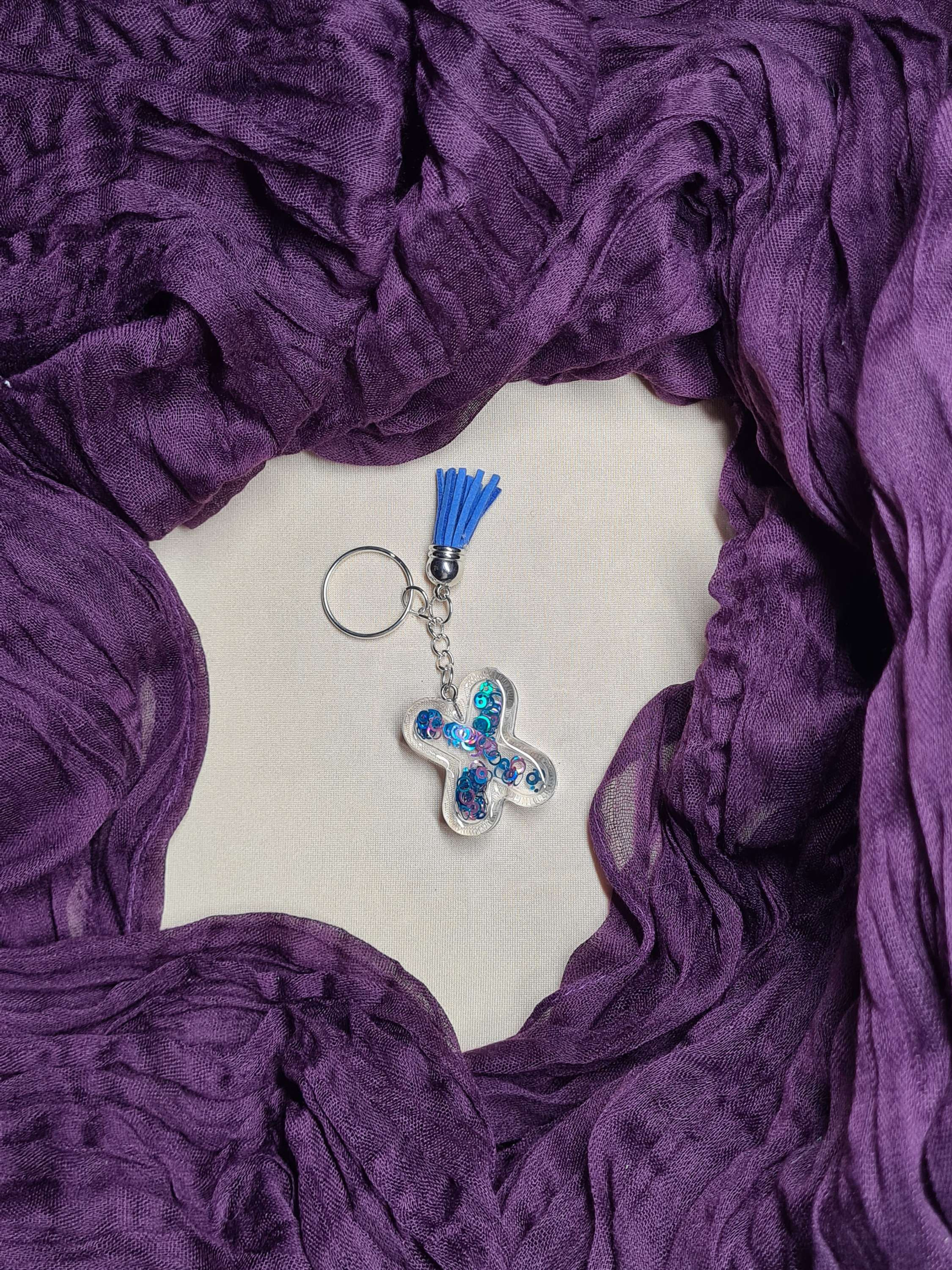 Porte clés lettre X modèle "Shaker"