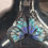 Miniature : Boucles d'oreilles  ailes de papillon - Le monarque