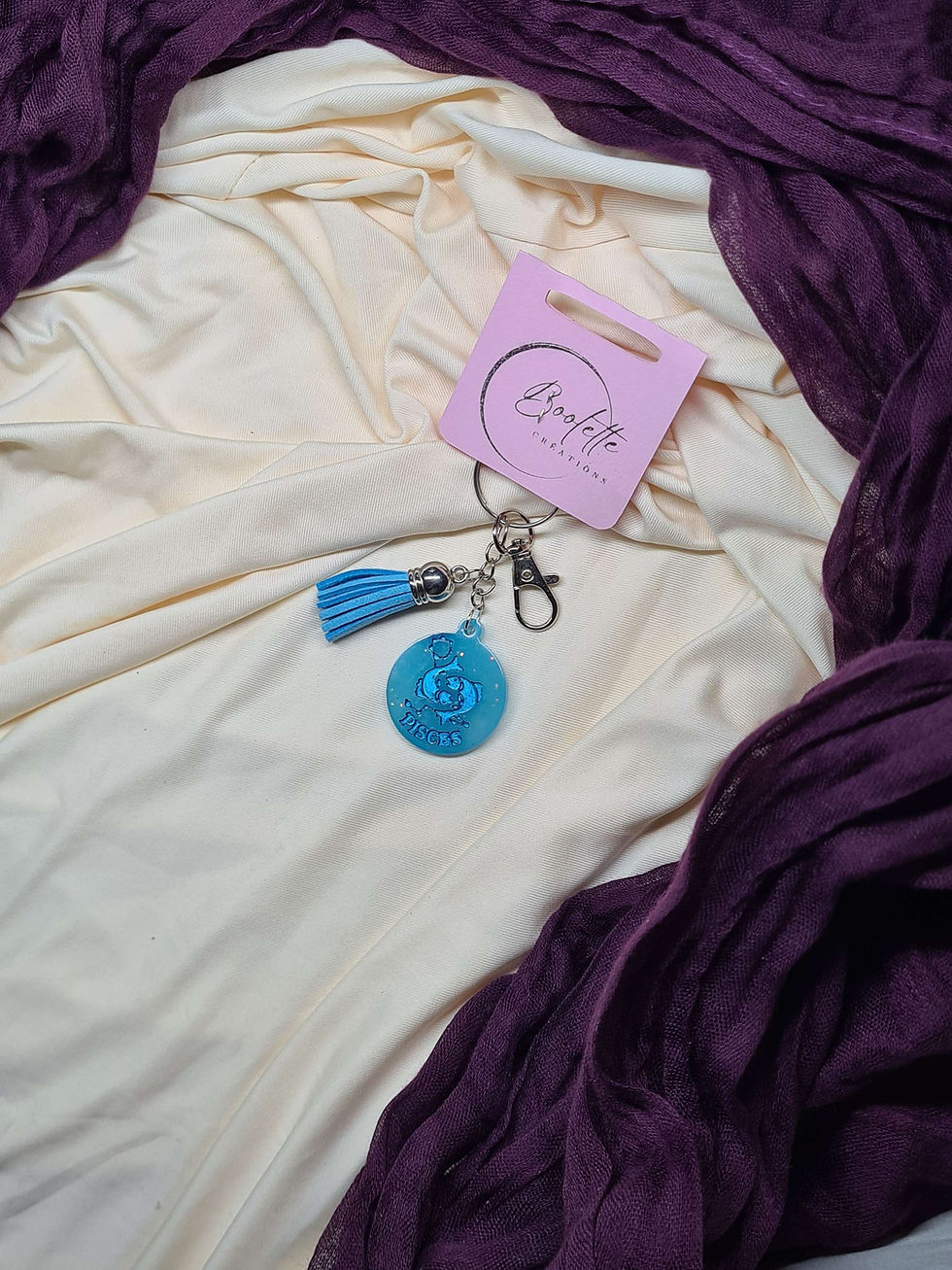 Miniature : Porte clés astrologique Poissons