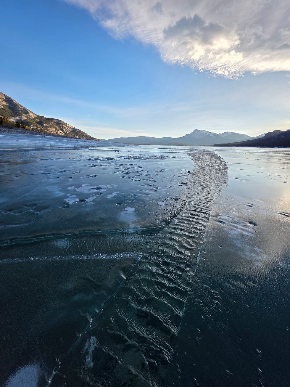 Many areas of open water and weakened ice are to be expected at this time