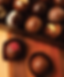 Assorted gourmet chocolate truffles in box