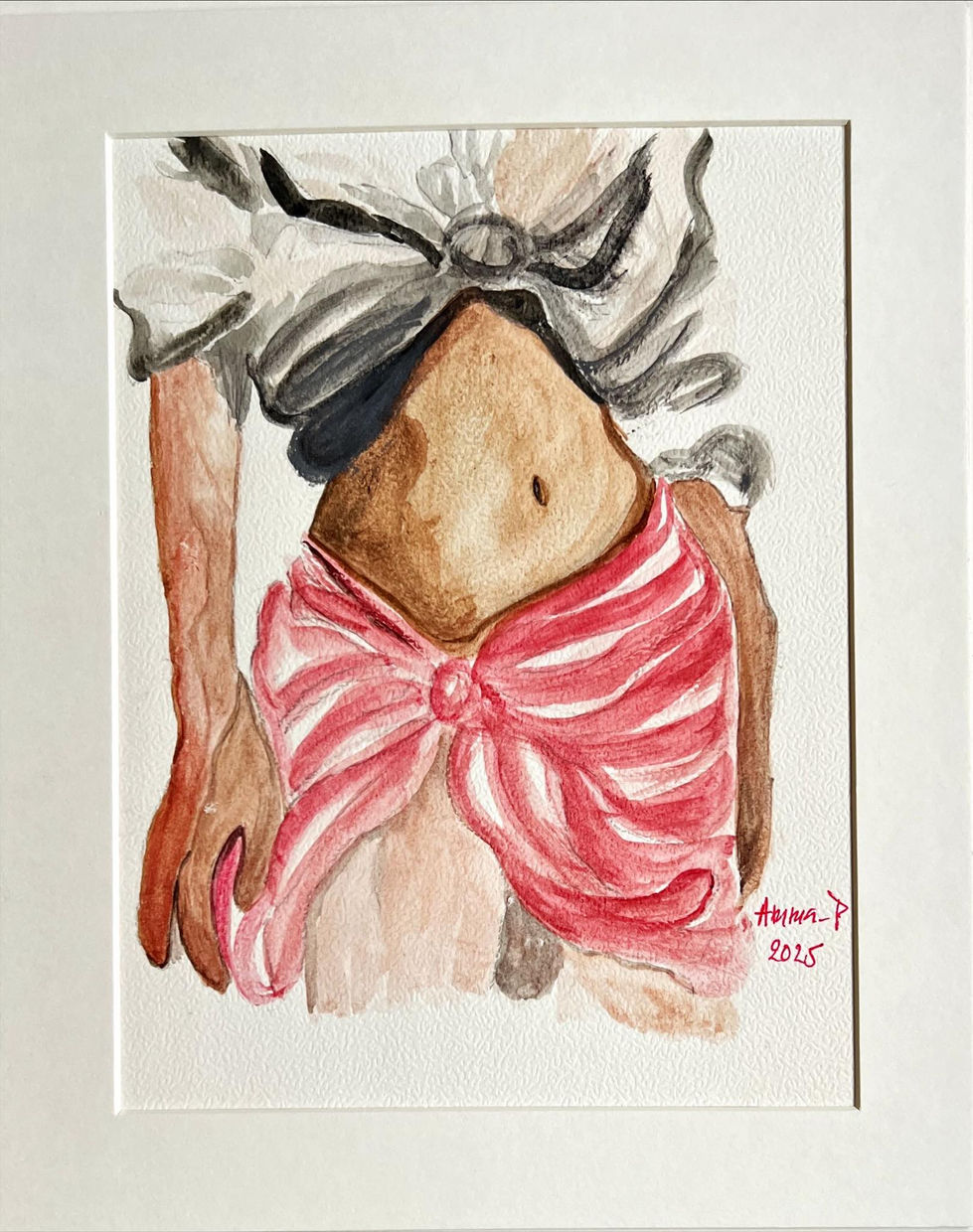gouache AmmaP Water painting beach outfit