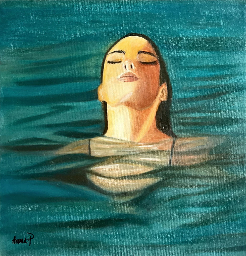 Oil paint on sea