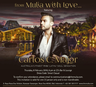 C MAJOR PERFORMS IN BALI
@ THE MULIA RESORT & VILLAS