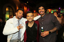 With Ricky Martin and Johnny Rollins