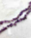 Amethist chips kralen streng 80cm