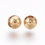 Thumbnail: Stainless steel kraal goud 4x3,5mm (50 stuks)