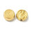 Thumbnail: Stainless steel yin yang kraal goud 7x3mm