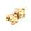 Thumbnail: Stainless steel teddy beer bedel goud 14.5x8.5mm