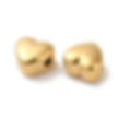 Stainless steel kraal hart goud 5.5x6.5mm