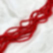 Facet glaskralen fire red 2,9x2mm streng (145 stuks)