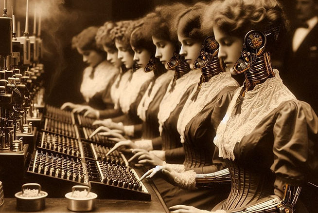Demoiselles du téléphone _ IA