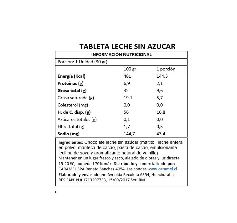 Miniatura: Tabletas Sin Azúcar 32 gr