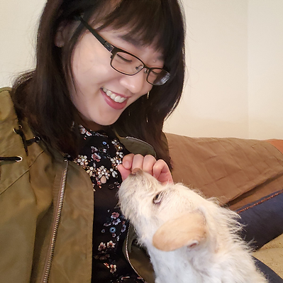 Picture of Delancey (and her dog, Freddie)