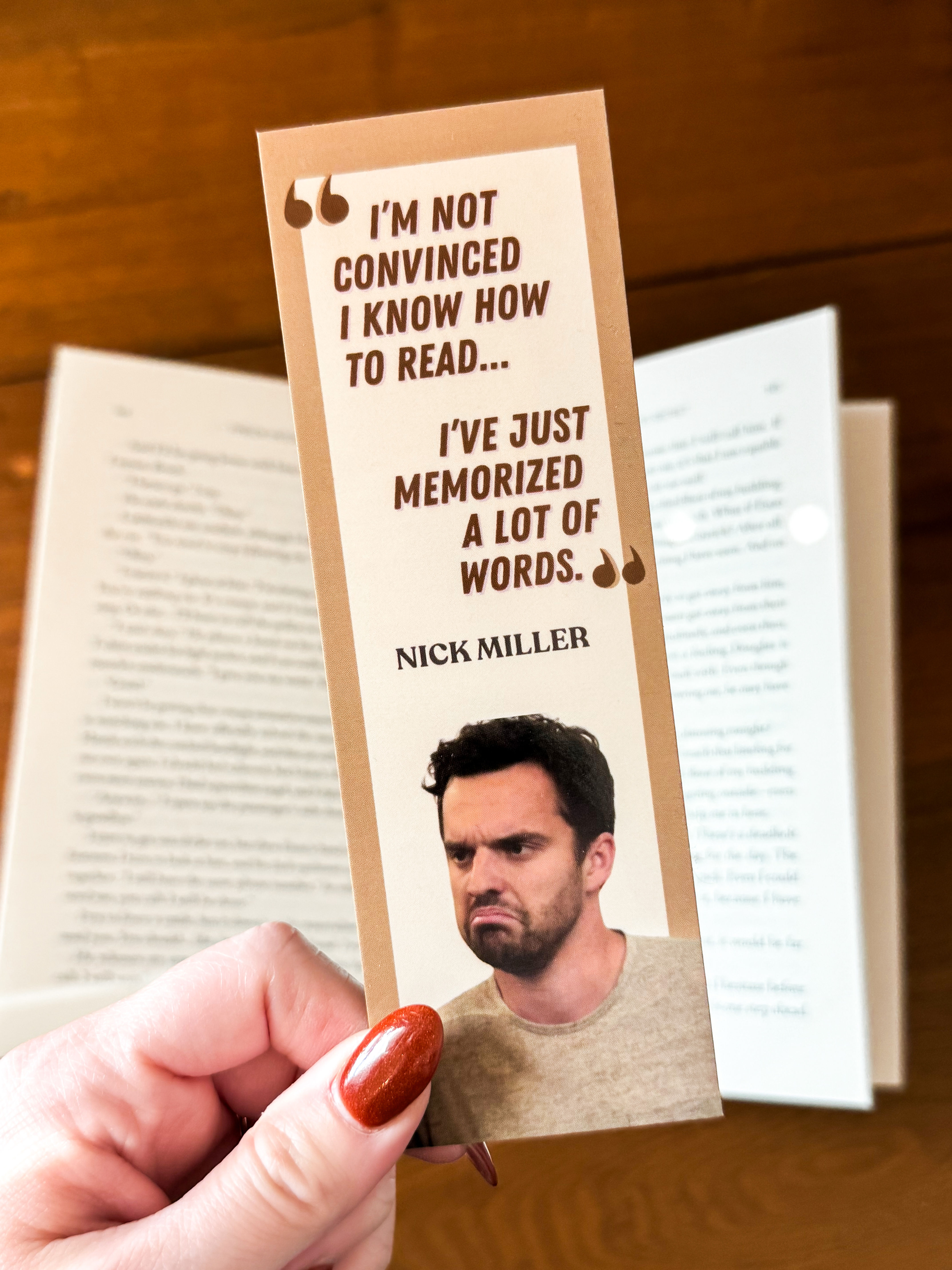 Nick Miller Bookmark