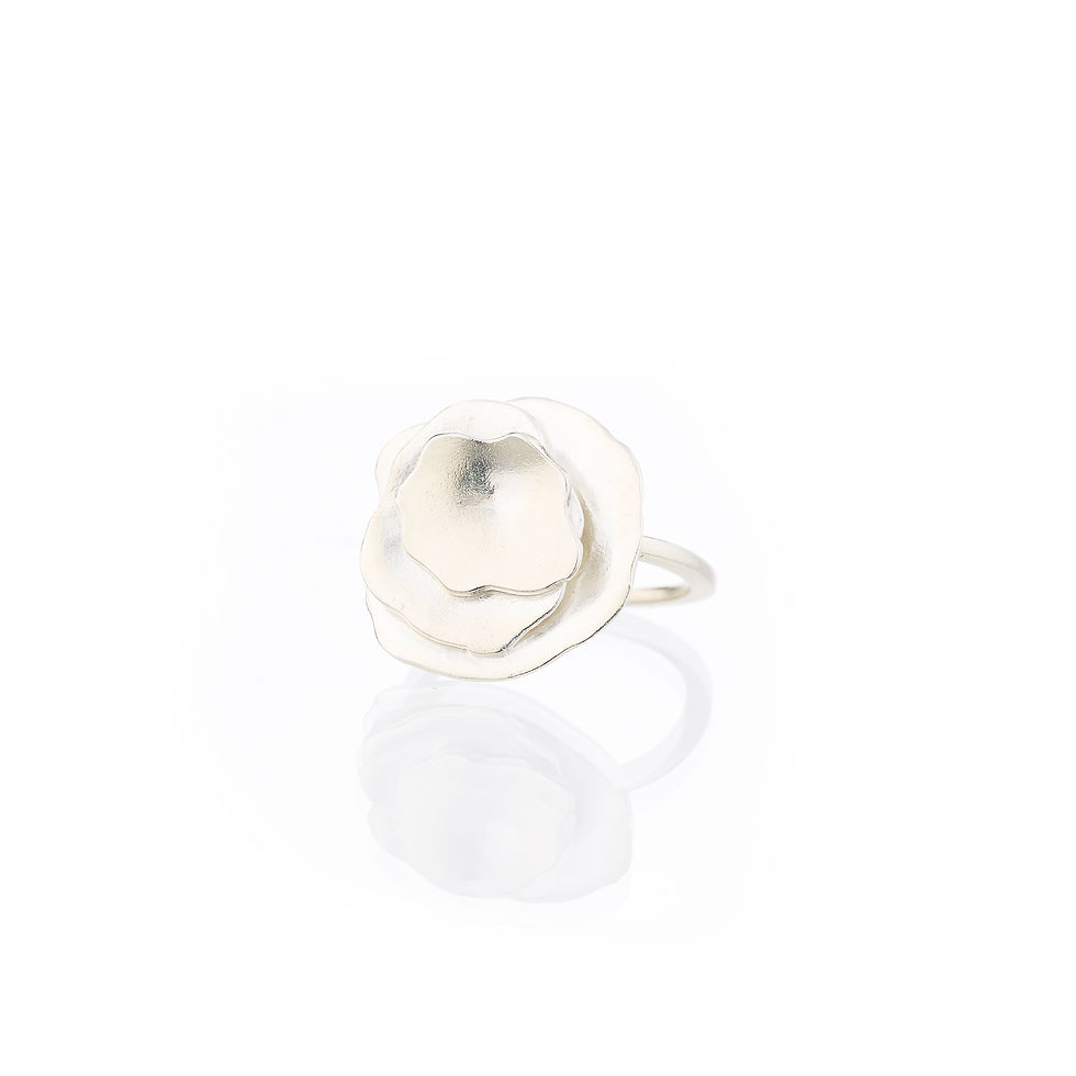 Thumbnail: Triple-Remembrance Poppy Ring