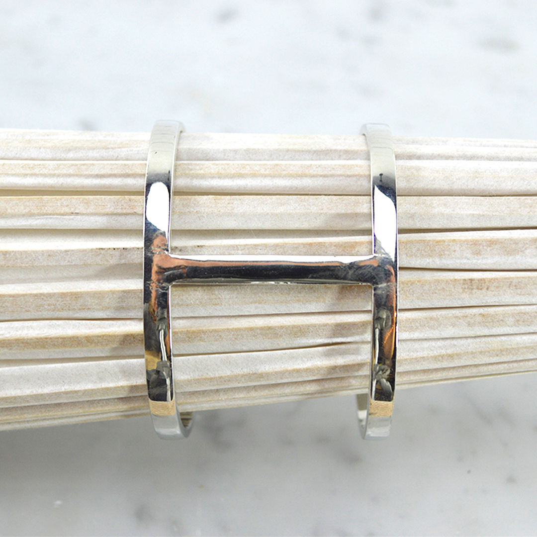 Vince Camuto Silver Logo Cuff Bracelet #150-3111