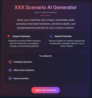 A Short Smut Story Written with XXX Scenario AI Generator