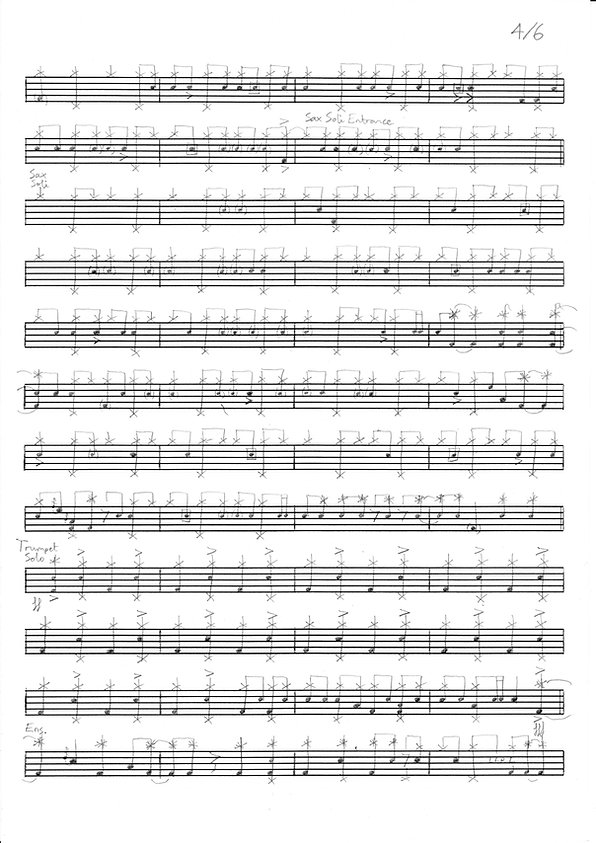 Caroline Scott drums Buddy Rich Transcription Big Swing Face
