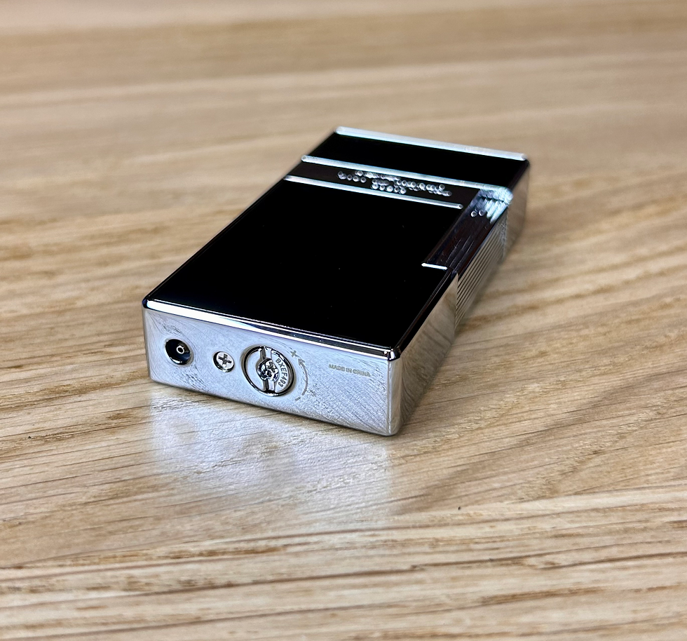 Miniatura: S.t. Dupont Big D Cromo laccato nero lucido 