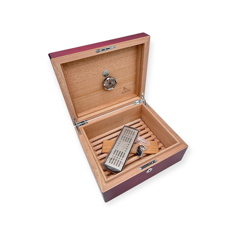 Miniatura: Humidor Lubinski laccato Bordeaux 