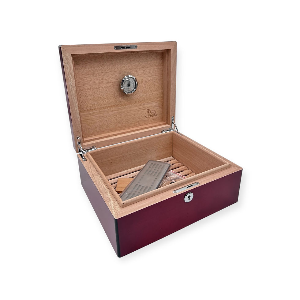 Miniatura: Humidor Lubinski laccato Bordeaux 
