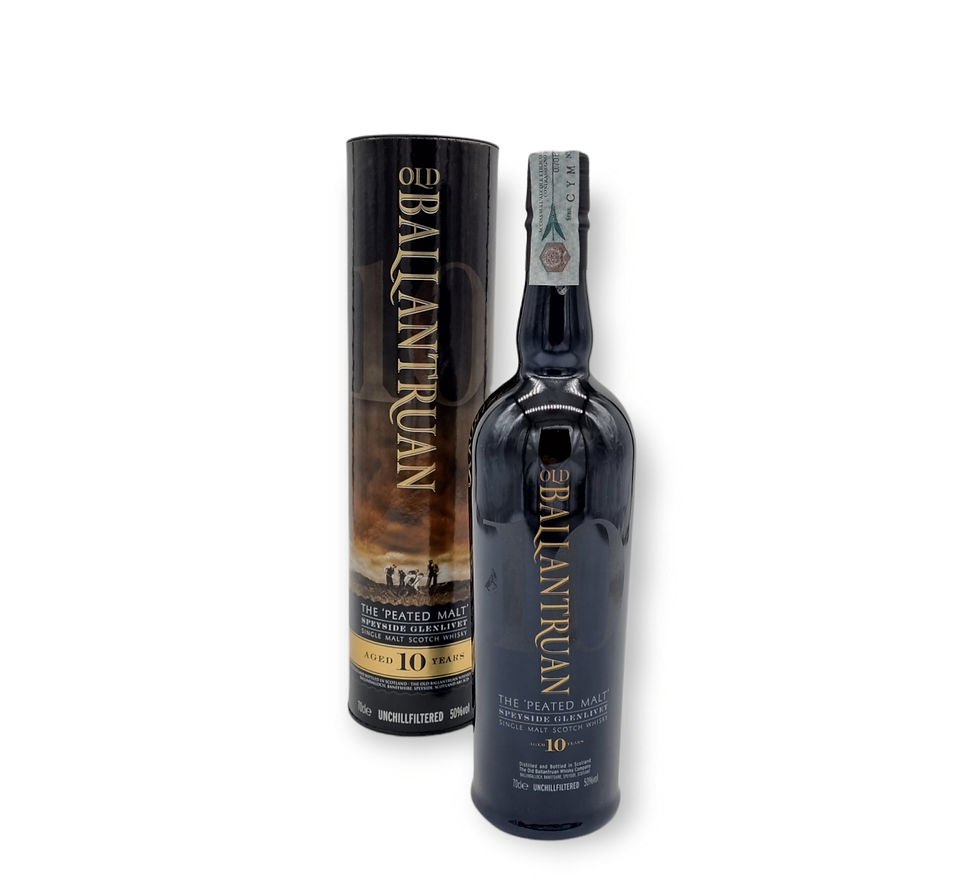 Old Ballantruan- peated malt speyside single malt scotch whisky- 10 ages