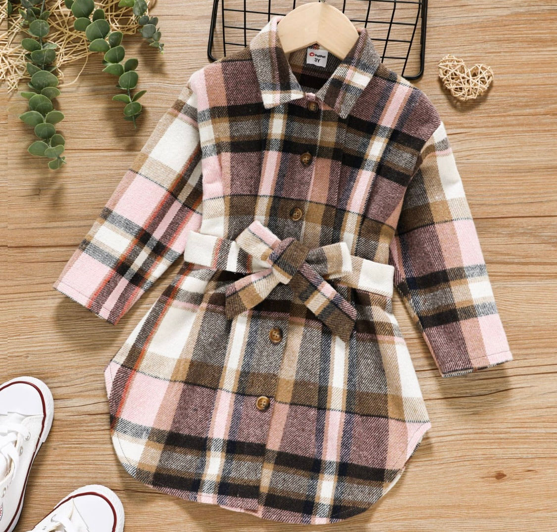 Girls Flannel Dress