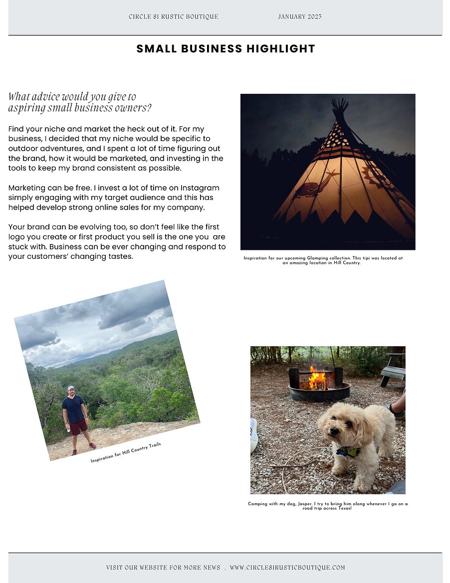 Modern Designer Women in Business Sectioned Newsletter Page A4 Design.png