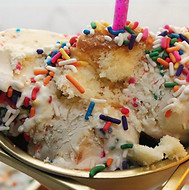 Cobachi C.R.E.A.M. culture-inspired birthday cake ice cream, TURN UP.