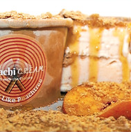 Cobachi C.R.E.A.M. seasonal creamy peach crumble ice cream cups, SWEET LIKE PEACHTREE.