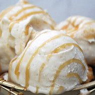 Salted caramel scoop of ice cream, GOLD DIGGER.
