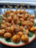 Vegan yellow lentil fritters with spinach and cabbage