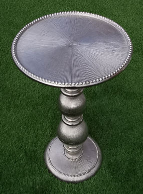 Decorative silver display table