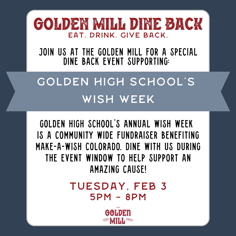 Dine Back Night: Golden High School's Wish Week