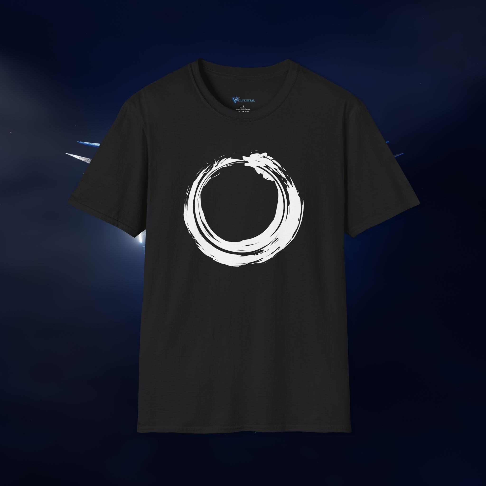 Wolf Enso Zen Circle Unisex Softstyle T-Shirt (6 colors)