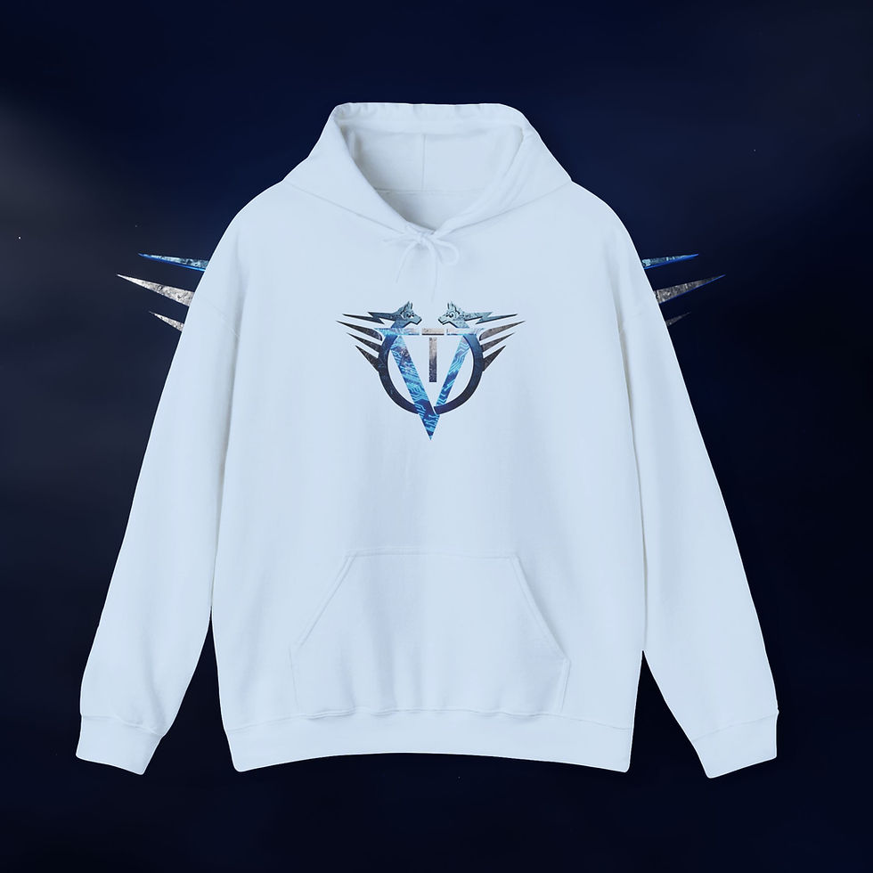 Thumbnail: Original V emblem Unisex Heavy Blend™ Hooded Sweatshirt - Voltential symbol