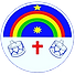 Logomarca do Batuques de Pernambuco, com as referências à bandeira de Pernambuco,  Brasil