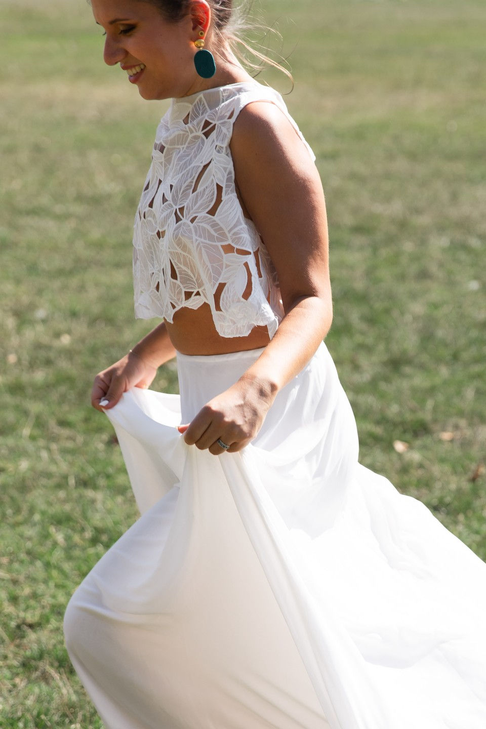 Miniature : Haut blanc à louer pour mariage civil