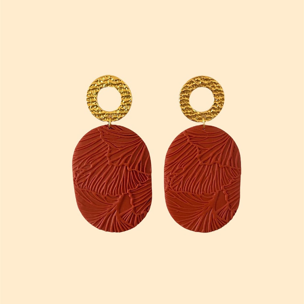 Miniature : Boucles d’oreilles Sara terracotta