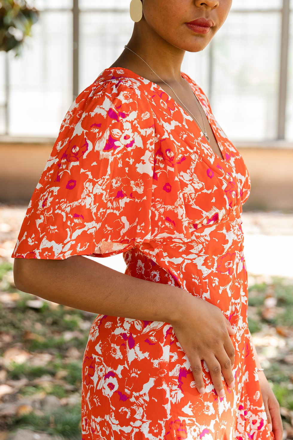 Miniature : Robe longue orange à louer pour un mariage