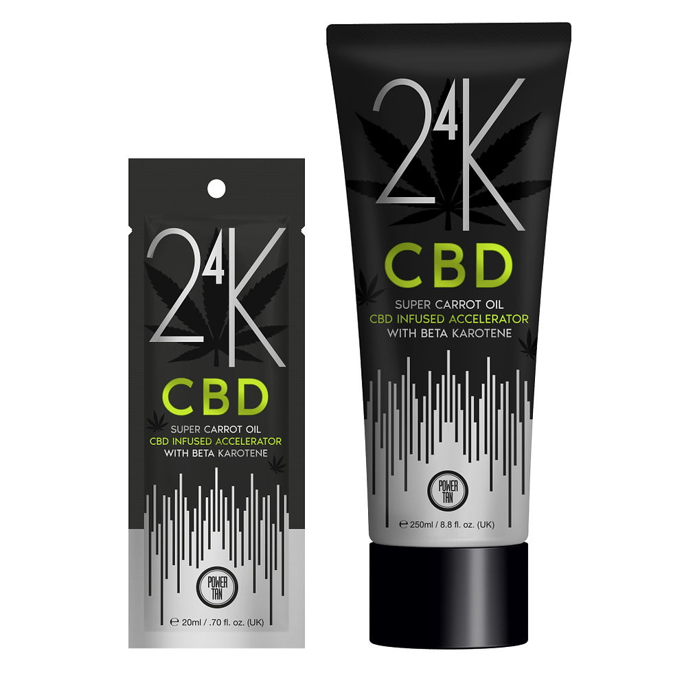 Power Tan 24K CBD Super CarrotOil Tanning Supplies NI