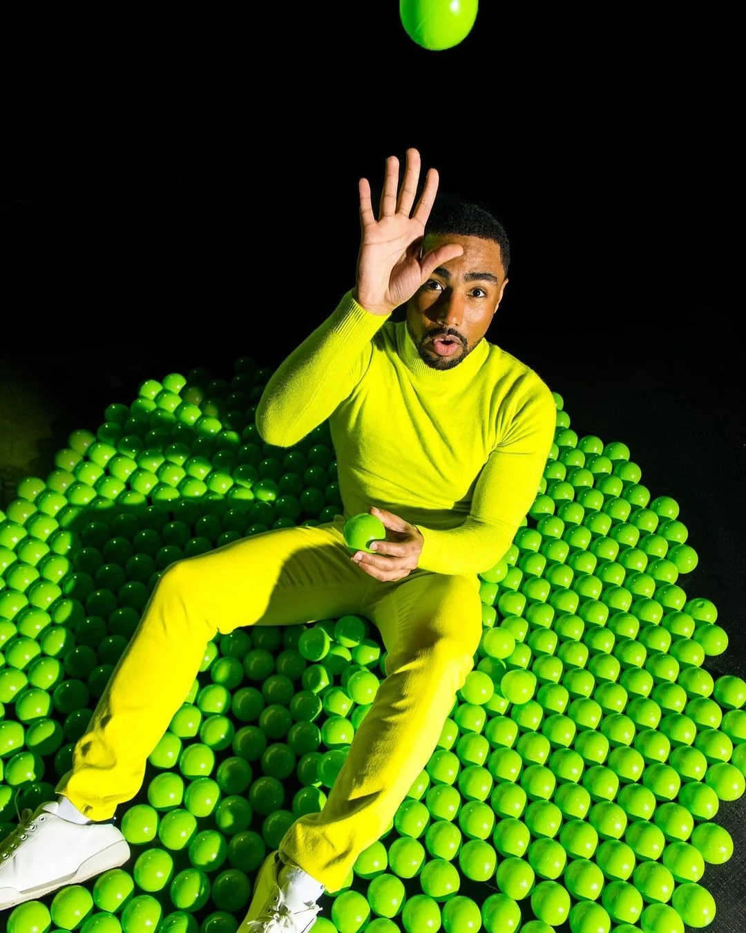 Fun Shoot With Balls Paul c. Buff Link 800 Flash light