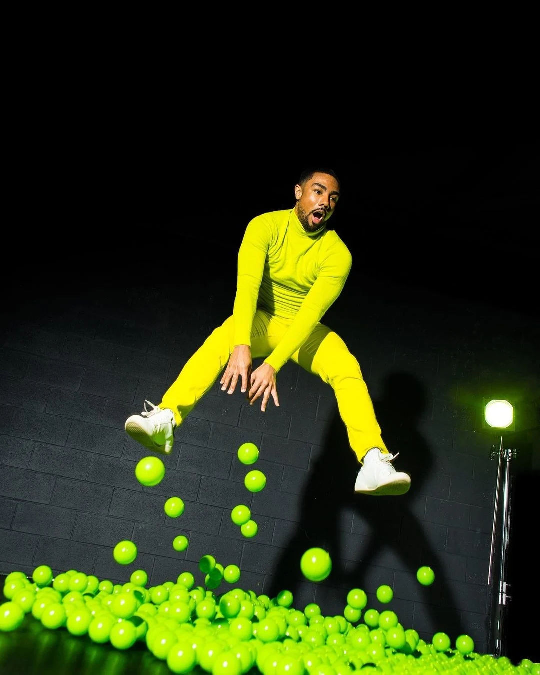 Fun Shoot With Balls Paul c. Buff Link 800 Flash light