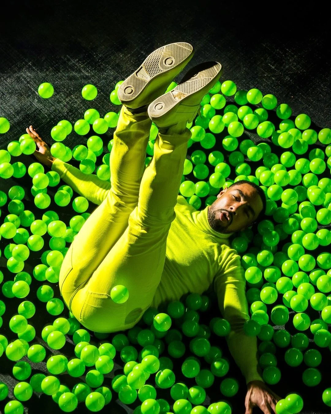 Fun Shoot With Balls Paul c. Buff Link 800 Flash light