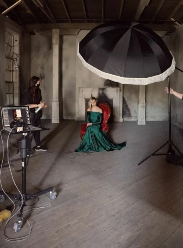 Behind the scenes Portraits The West Parlor Photo Shoot