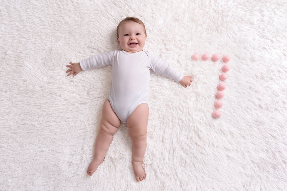 Acompanhamento de bebê com 7 meses em São Caetano do Sul São Paulo no estúdio Mel Basso Fotografia