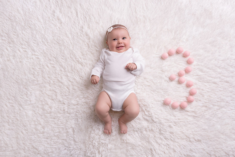 Acompanhamento de bebê com 3 meses em São Caetano do Sul São Paulo no estúdio Mel Basso Fotografia