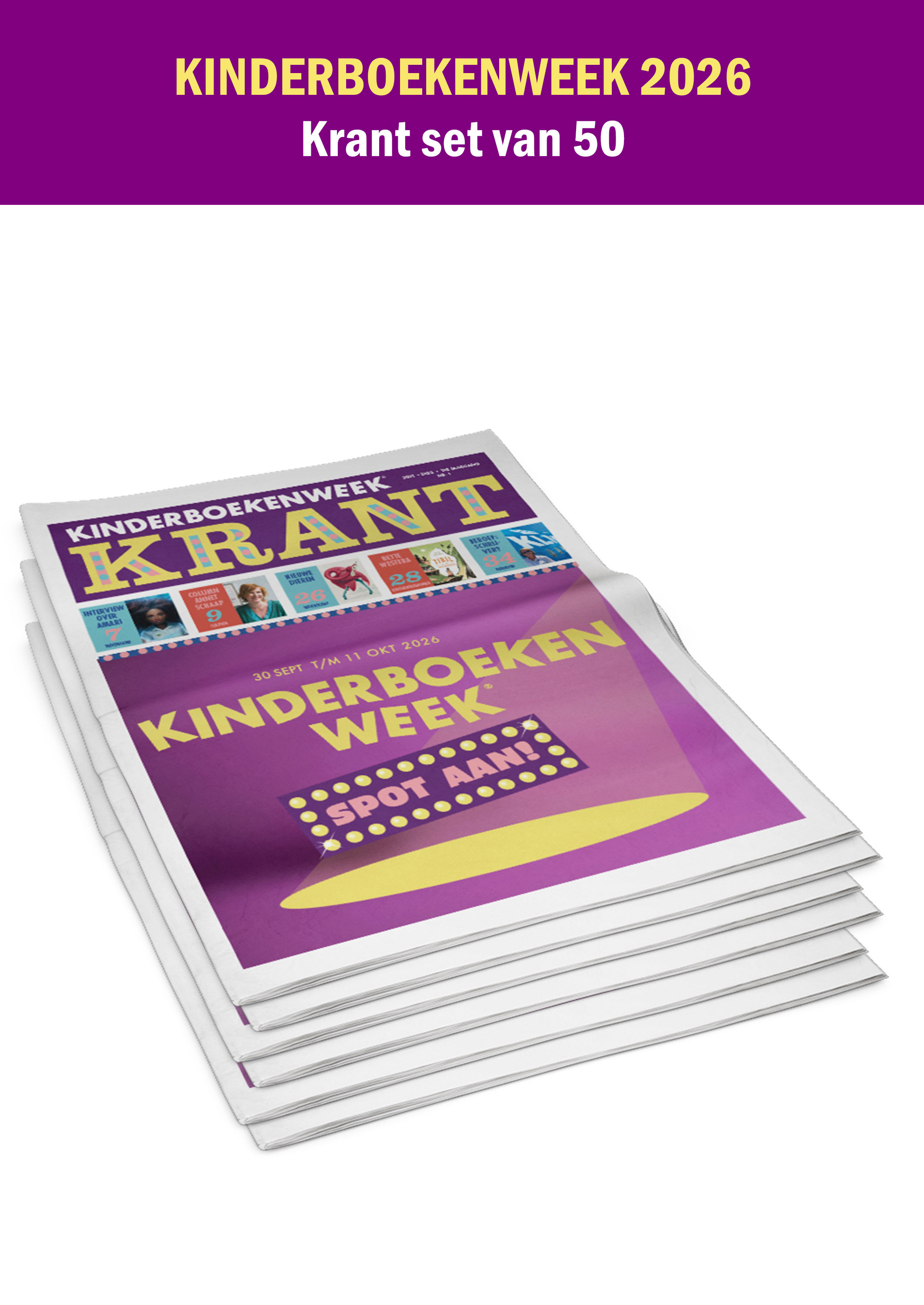Set 50 x Kinderboekenweekkrant 2026